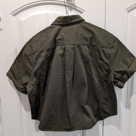 SHIPS FREE! MADEWELL Utility Button-Up Shirt in (Re)generative Chino - LARGE - Picture 3 of 4